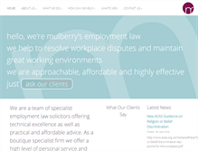 Tablet Screenshot of mulberryssolicitors.com